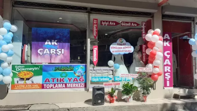 Osmancık'ta 'hayır çarşısı' açıldı