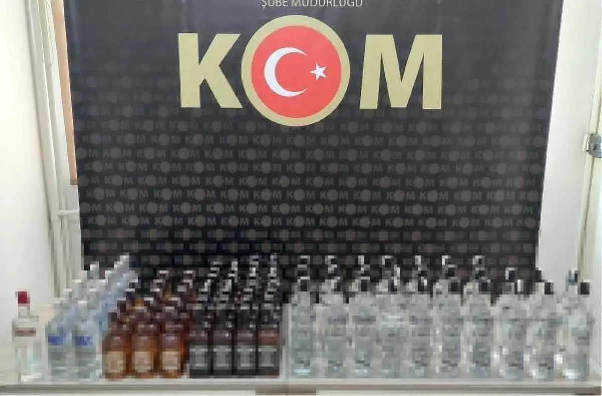 Tekirdağ'da 82 şişe kaçak içki ele geçirildi