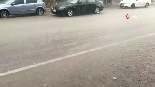 Yaylada dolu ve sağanak etkili oldu