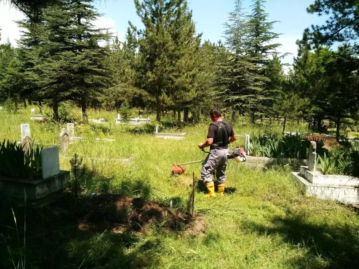 Hisarcık'ta mezarlık temizliği