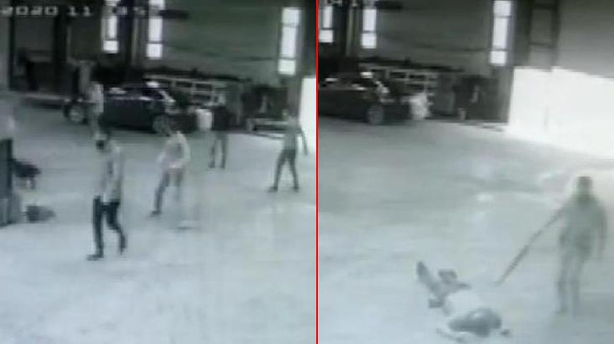 Şişli'de kasığından vurulan şahsın, uzun namlulu silahlarla 15 kişilik grup halinde mekan bastığı görüntüler ortaya çıktı