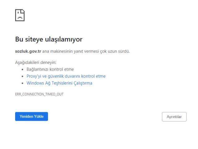 TDK Sözlük çöktü mü, neden açılmıyor? Sozluk gov tr neden açılmıyor, ne zaman açılır?