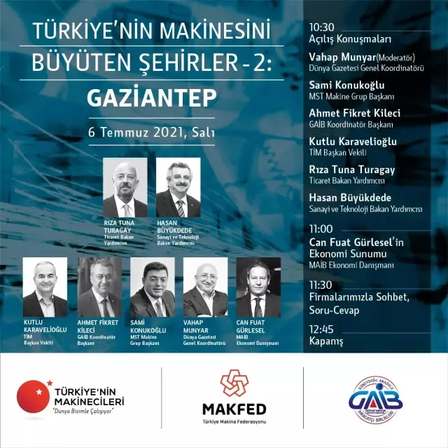'Türkiye'nin makinesini büyüten şehirler-2' Gaziantep toplantısı