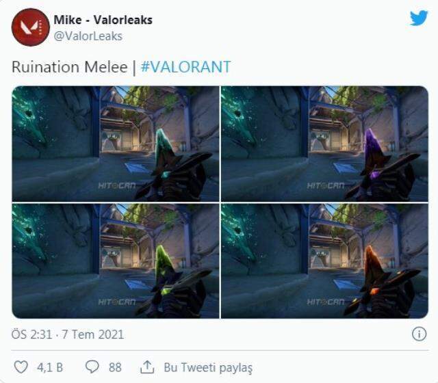 VALORANT yeni silah seti 'RUINATION' sızdırıldı! VALORANT yeni silah seti 'RUINATION' sızdırıldı!