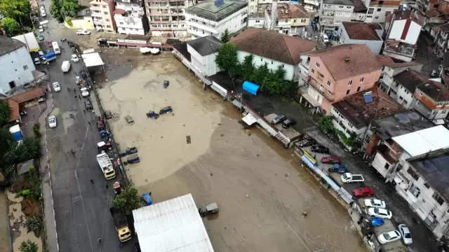 Son dakika... Zonguldak'taki sel felaketi havadan görüntülendi