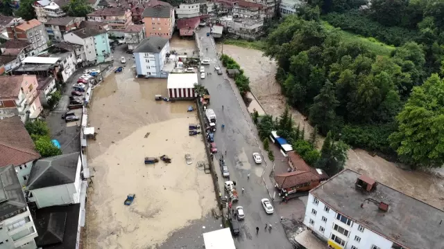 Son dakika... Zonguldak'taki sel felaketi havadan görüntülendi
