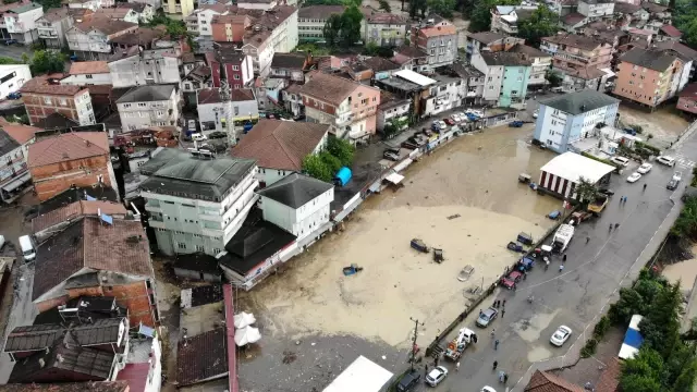 Son dakika... Zonguldak'taki sel felaketi havadan görüntülendi
