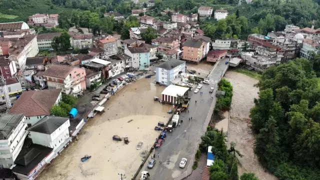Son dakika... Zonguldak'taki sel felaketi havadan görüntülendi