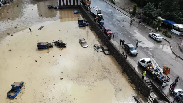 Son dakika... Zonguldak'taki sel felaketi havadan görüntülendi