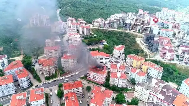 Bursa'da korkutan yangın