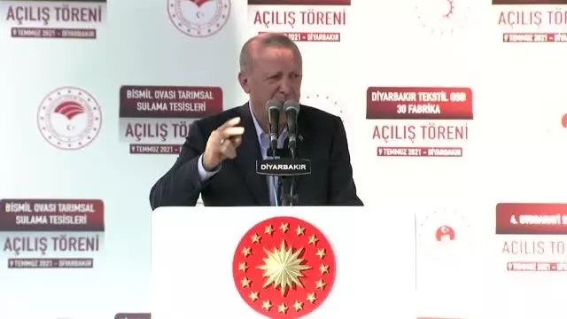 Cumhurbaşkanı Erdoğan, Diyarbakır'da yapımı tamamlanan projelerin toplu açılış töreninde konuştu: (3)