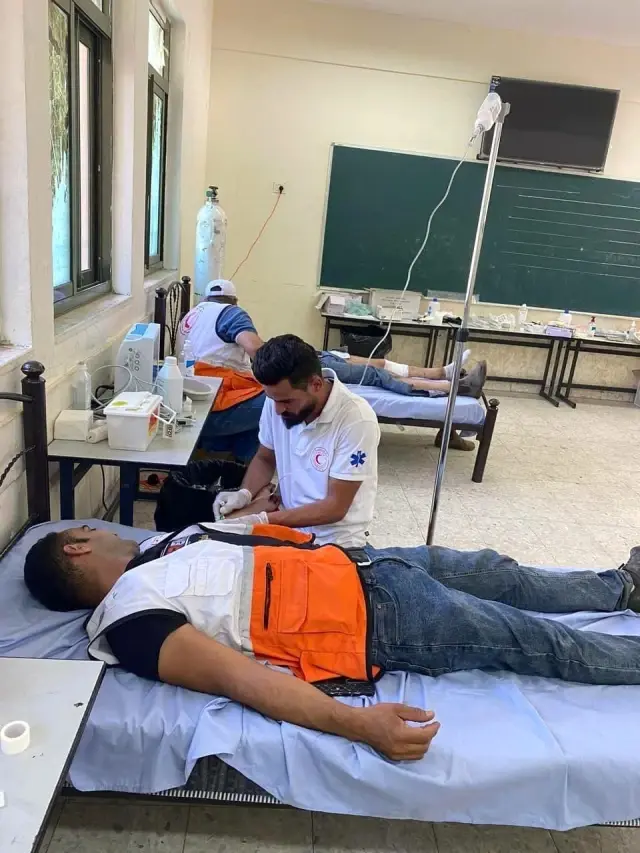 Filistin Kızılayı: İsrail güçlerinin yasa dışı inşa edilen karakolu protesto eden Filistinlilere müdahalesinde 411 kişi yaralandı