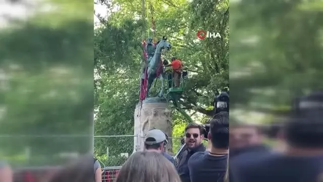 ABD'de ırkçılık karşıtı gösterilerin hedefi olan generallerin heykelleri kaldırıldı