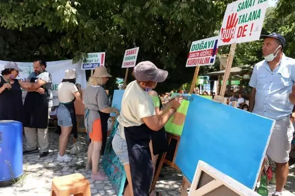 EDİRNE'DE 'SAROS'UMA DOKUNMA' MİTİNGİ