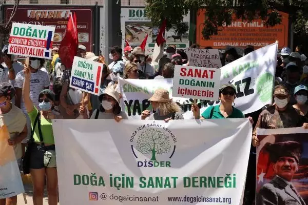 EDİRNE'DE 'SAROS'UMA DOKUNMA' MİTİNGİ