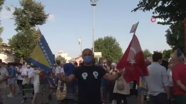 Bayrampaşa Belediyesi'nden Srebrenitsa Soykırımı yürüyüşü