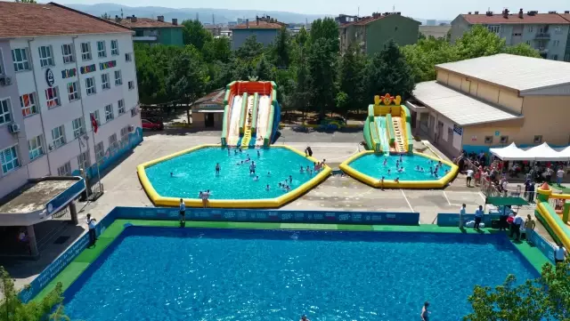 Son dakika haber... Bursa'da Neşeli havuzlar, mutlu çocuklar projesi okullarda uygulanıyor