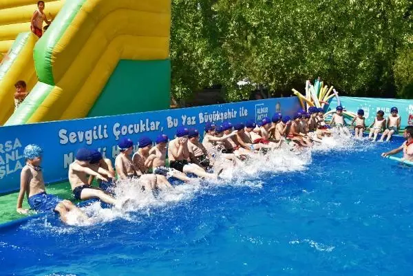 Son dakika haber... Bursa'da Neşeli havuzlar, mutlu çocuklar projesi okullarda uygulanıyor
