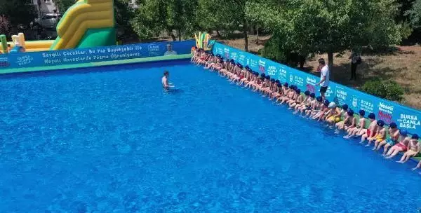 Son dakika haber... Bursa'da Neşeli havuzlar, mutlu çocuklar projesi okullarda uygulanıyor