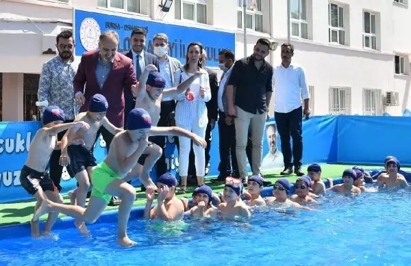 Son dakika haber... Bursa'da Neşeli havuzlar, mutlu çocuklar projesi okullarda uygulanıyor