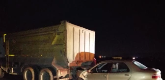 Tekirdağ'da otomobil ile kamyon çarpıştı: 1 yaralı