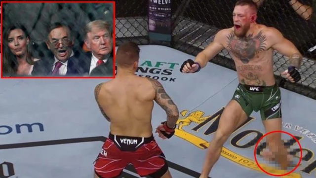 Trump'ın da izlediği dövüşte Conor McGregor'un ayağı kırıldı, maçı Dustin Pourier kazandı