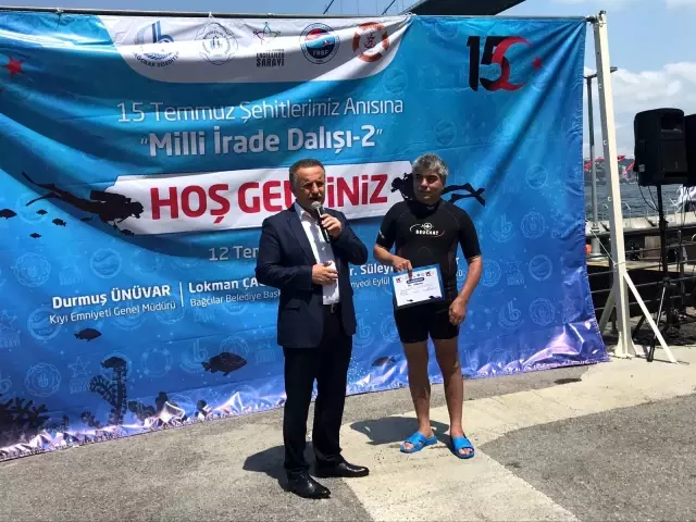 15 Temmuz'u unutturmamak adına sualtına daldılar