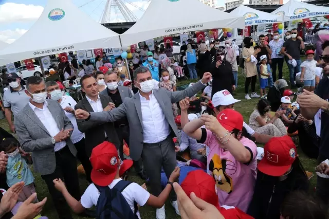 Son dakika haberi | Gölbaşı Belediye Başkanı Ramazan Şimşek'ten çocuklara şenlik