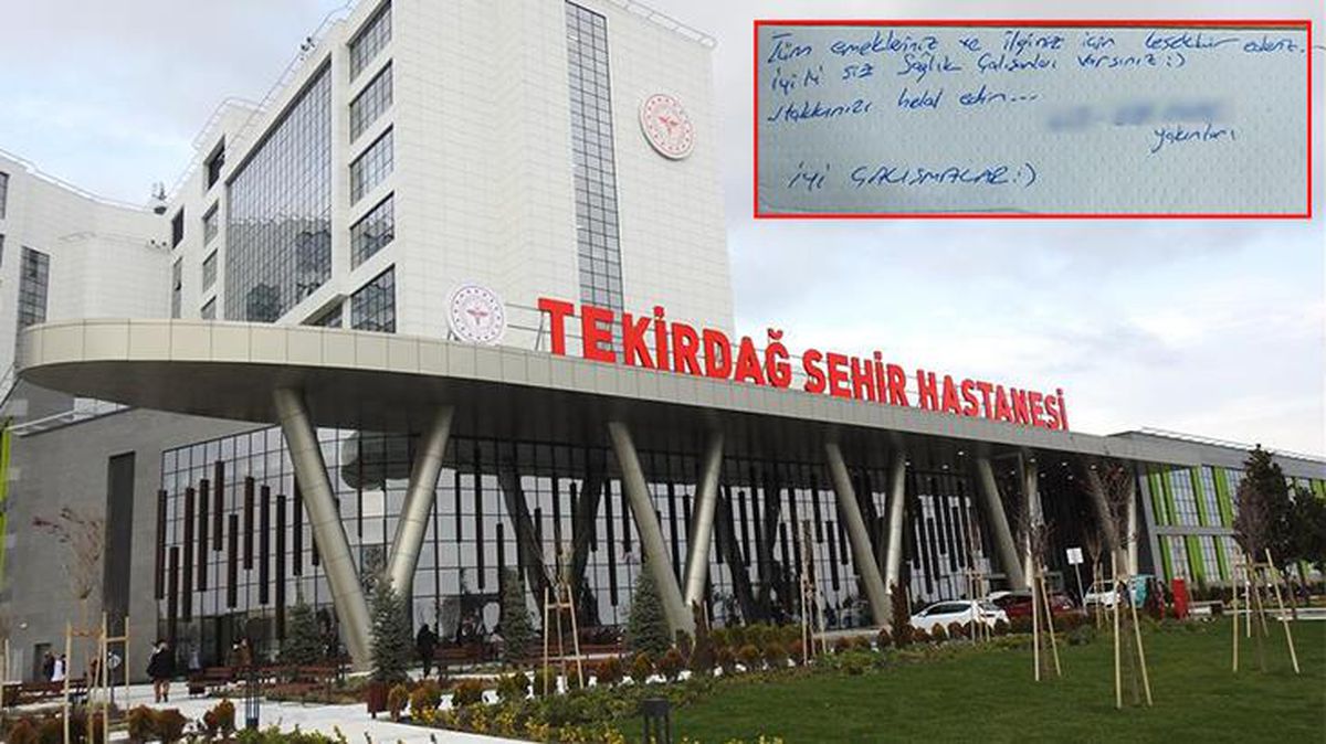 Hastaneden taburcu olan kadının yakınlarının bıraktığı not duygulandırdı