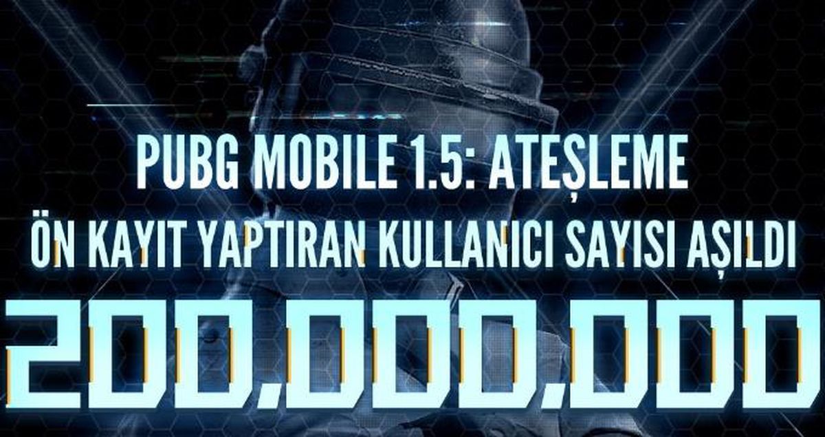 PUBG Mobile 1.5 güncellemesi 200 Milyon ön kayıt ile rekora koşuyor!