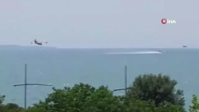 Son dakika! Selanik'te orman yangını: Bir otel tahliye edildi