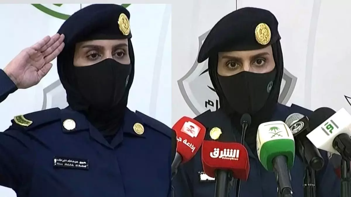 Suudi Arabistan'da ilk kez kadın bir asker hac hakkında basın toplantısı düzenledi