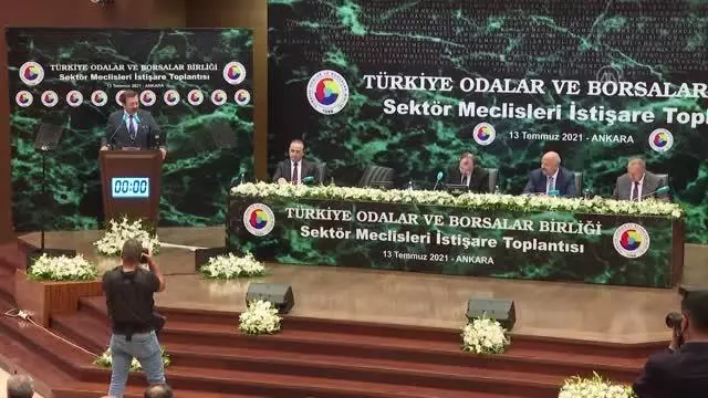 TOBB Başkanı Hisarcıklıoğlu, Türkiye Sektör Meclisleri İstişare Toplantısı'nda konuştu