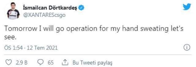 XANTARES ameliyat oluyor! XANTARES ameliyat oluyor!