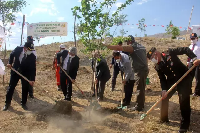 3 yaşındaki şehit yeğeni, dayısı için fidan dikti