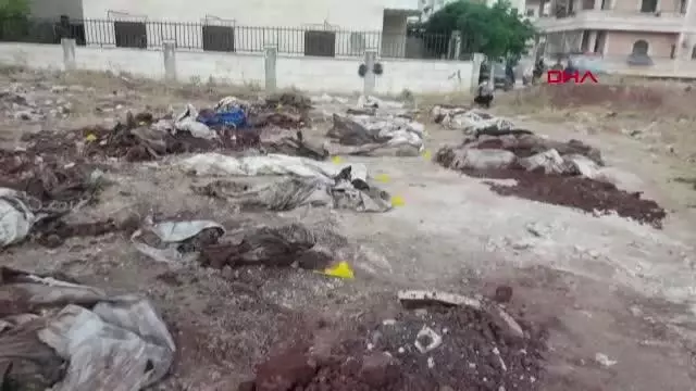 AFRİN'DE PKK YPG PYD'NİN KATLETTİĞİ KİŞİLERE AİT TOPLU MEZAR ORTAYA ÇIKTI