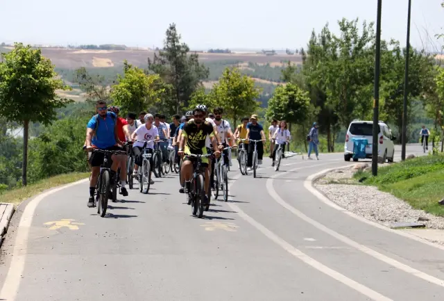 DİYARBAKIR - Pedallar '15 Temmuz Demokrasi ve Milli Birlik Günü' için çevrildi