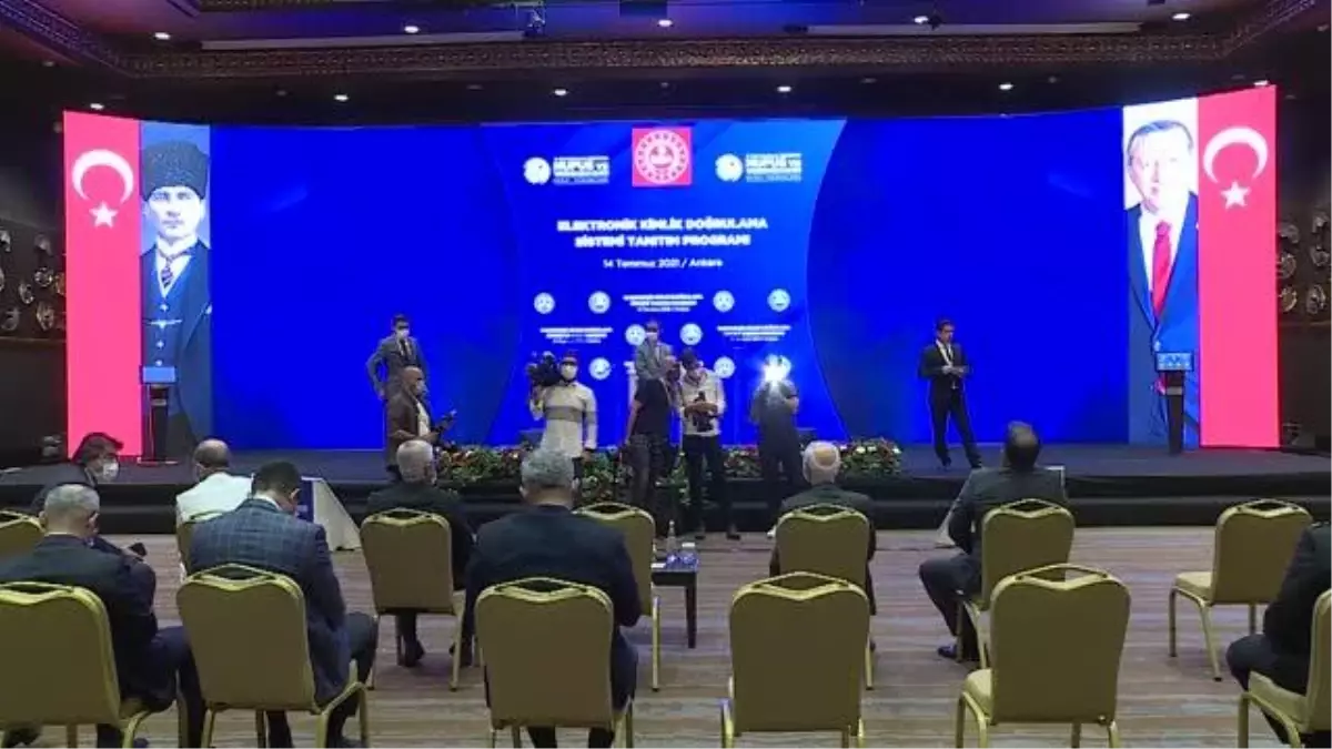 İçişleri Bakanı Soylu,, Elektronik Kimlik Doğrulama Sistemi Tanıtım Programı'na katıldı