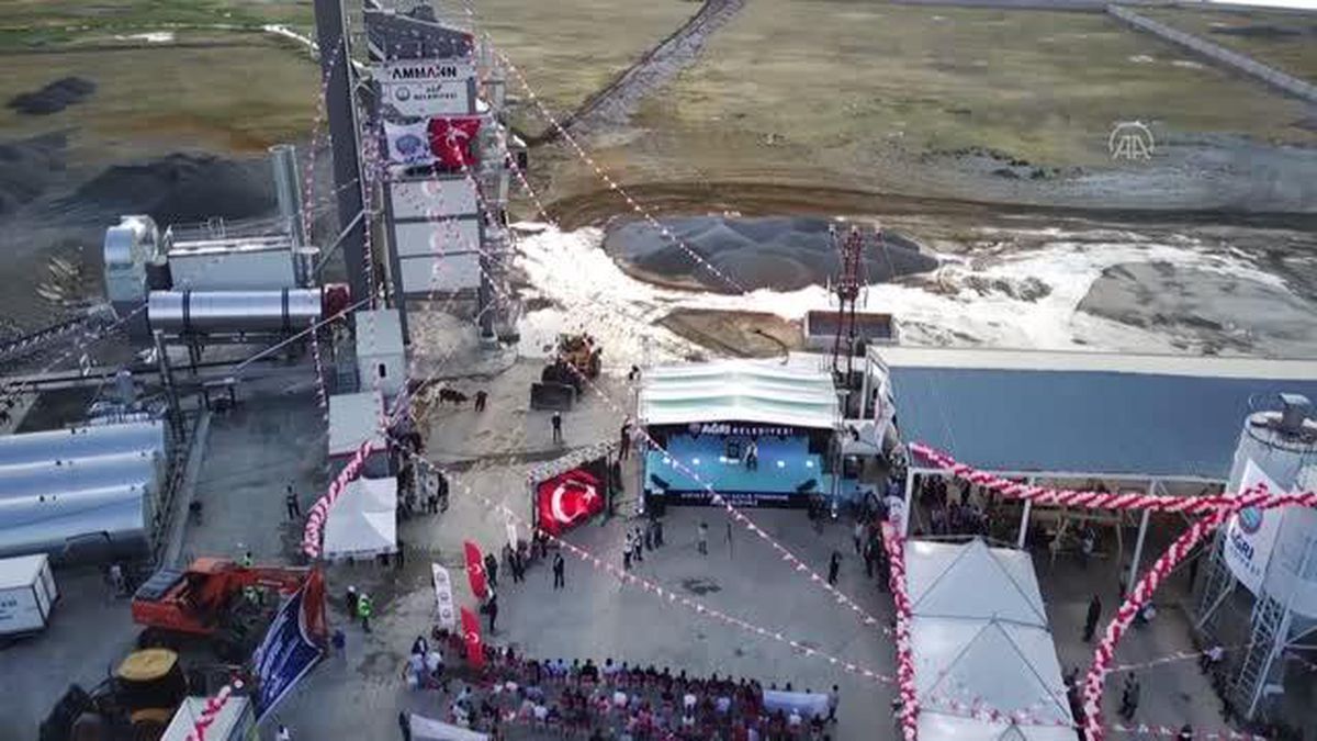 Kurulan asfalt plenti, kentin yarım asırlık asfalt ihtiyacını karşılayacak