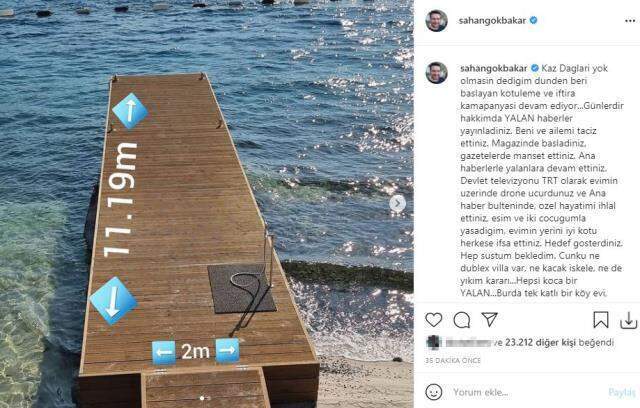 Şahan Gökbakar'ın villasına izinsiz iskele yaptırdığı iddiası