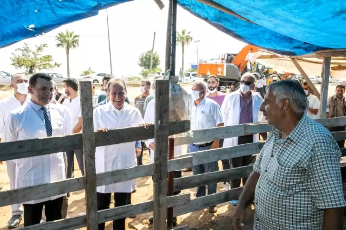 Başkan Seçer ve Başkan Özyiğit, kurban satış ve mobil kesim alanını inceledi