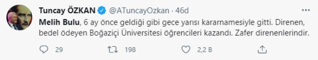 Boğaziçi Üniversitesi Rektörü Melih Bulu'nun görevden alınması sosyal medyada gündem oldu