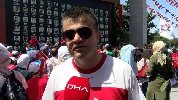 FATİHLİ SPORCULAR 15 TEMMUZ ŞEHİTLERİNİ ANDI