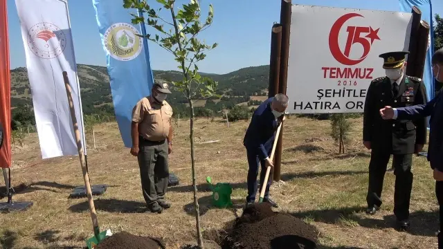 Son dakika haberleri! Kırklareli'nde 15 Temmuz şehitleri unutulmadı, 251 fidan dikildi