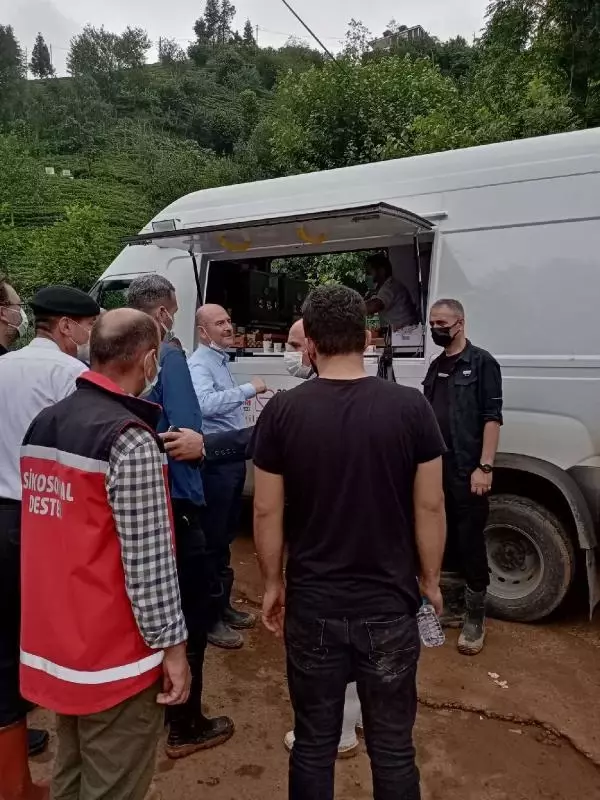 Son dakika haberleri | Kızılay'dan Rize'de selden etkilenen vatandaşlara destek