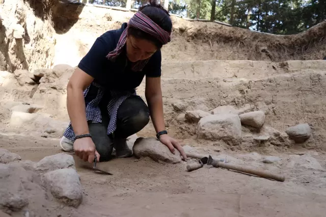 Tarihe ışık tutan Aççana Höyük'te 4 bin yıl öncesine ait kalıntılar gün yüzüne çıkarılıyor