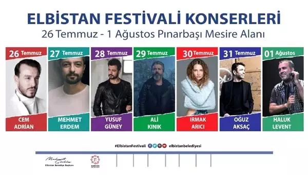 Elbistan Müzik Festivali'ne yıldız yağmuru