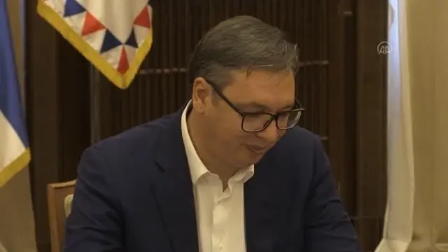 Sırbistan Cumhurbaşkanı Vucic, Kültür ve Turizm Bakanı Ersoy'u kabul etti