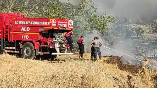 Nazilli'de ormanlık alana sıçrayan yangın 10 saatte söndürüldü