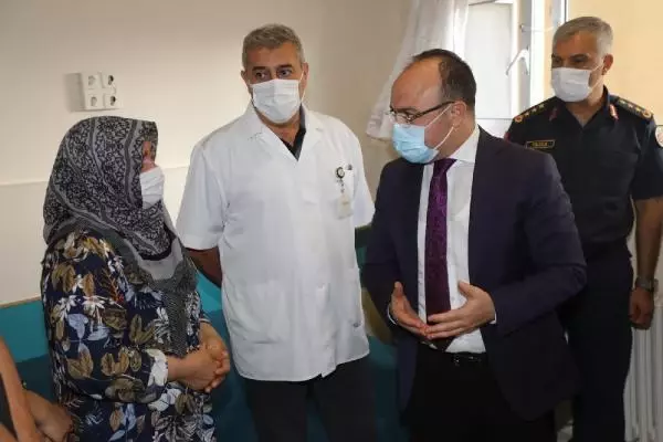 VALİ YIRIK, MOTOSİKLET KAZASINDA KOLUNU KAYBEDEN ASTSUBAY MÜGE'Yİ ZİYARET ETTİ